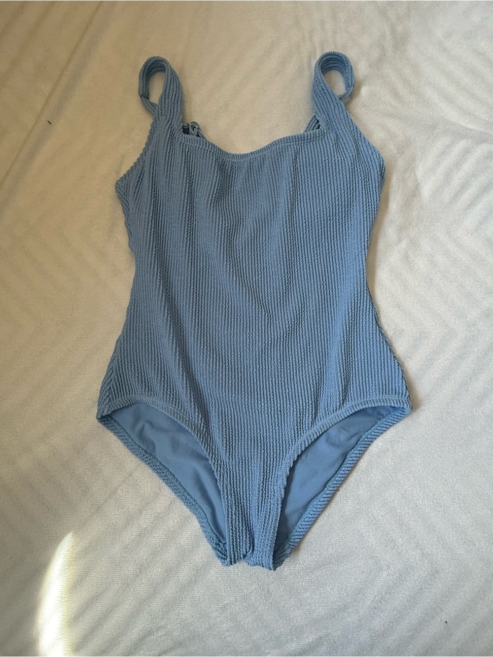 Blue ribbed Kona sol one piece